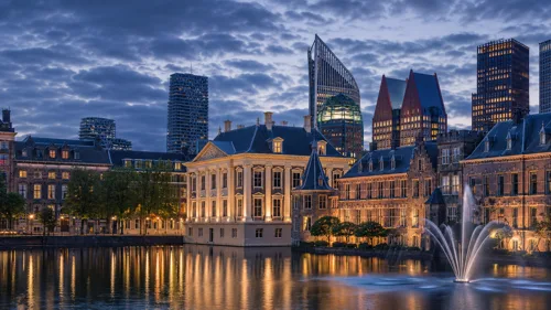 Illustration of The Hague waterfront from CDE